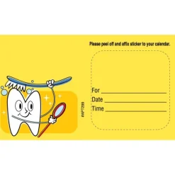 Appointment Cards<SmileMakers Custom Brushing Tooth Appointment Cards - Appointment Cards from