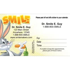 Appointment Cards<SmileMakers Custom Bugs Bunny Smile Sticker Appointment Cards - Appointment Cards from