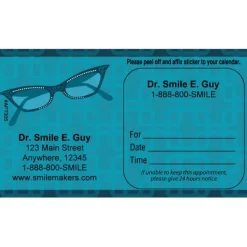 Appointment Cards<SmileMakers Custom Cat Eye Glasses Appointment Cards - Appointment Cards from