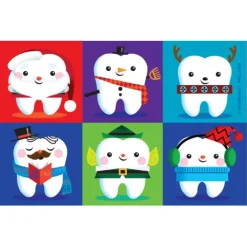Christmas | Recall Cards<SmileMakers Custom Christmas Teeth Recall Cards - Recall Cards from