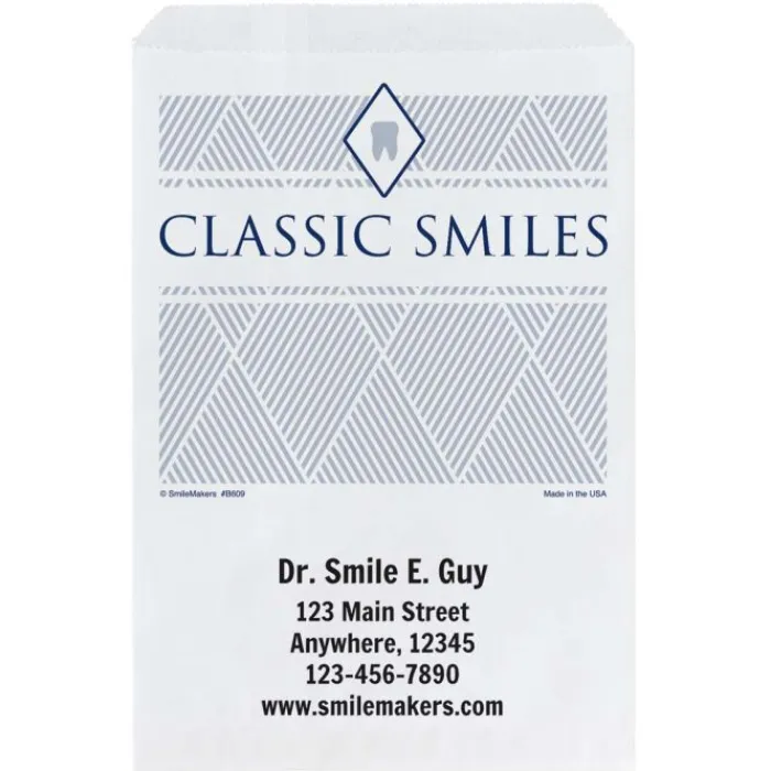 Take Home Bags | Take Home Bags<SmileMakers Custom Classic Smile Paper Bags - Take Home Bags from
