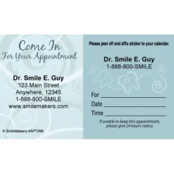 Appointment Cards<SmileMakers Custom Come In Swirls Sticker Appointment Cards - Appointment Cards from
