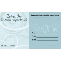 Appointment Cards<SmileMakers Custom Come In Swirls Sticker Appointment Cards - Appointment Cards from
