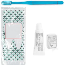 Dental Kits | Dental Practice Essentials<SmileCare Custom Components ™ Adult Geo Tooth Basic Zippered Bag Dental Kits - Dental Kits from SmileMakers