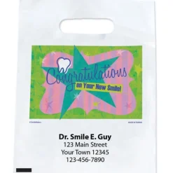 Take Home Bags | Take Home Bags<SmileMakers Custom Congratulations New Smile Bags - Take Home Bags from