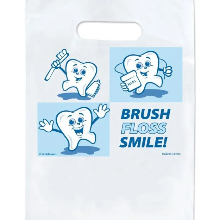Take Home Bags | Take Home Bags<SmileMakers Custom Dancing Tooth Bags - Fast Delivery Bags from