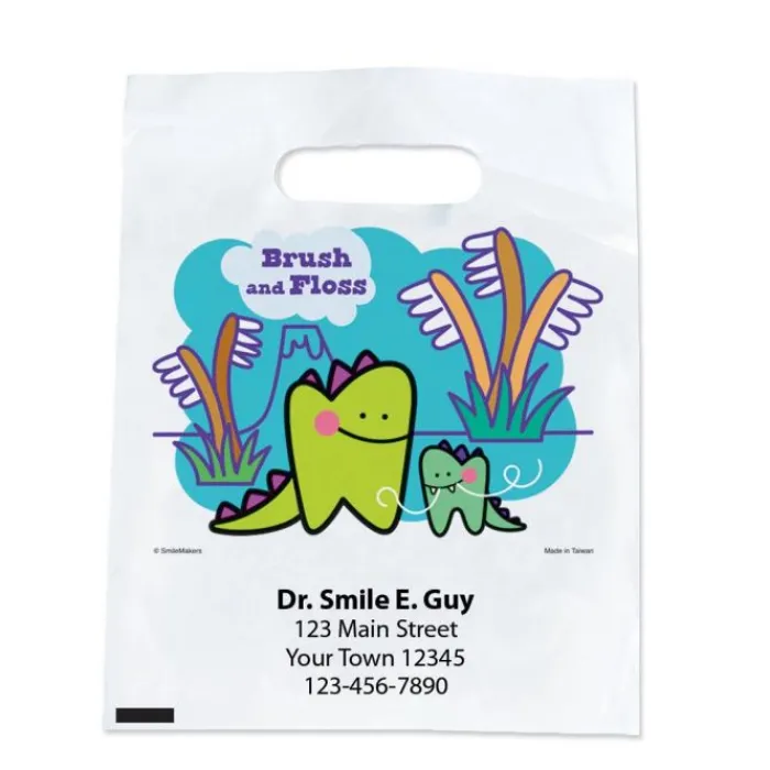 Take Home Bags | Take Home Bags<SmileMakers Custom Dino-Tooth Bags - Take Home Bags from