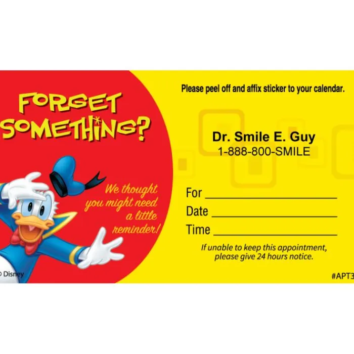 Appointment Cards<SmileMakers Custom Donald Forget Something? Appointment Cards - Appointment Cards from