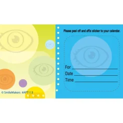 Appointment Cards<SmileMakers Custom Eye Bubbles Sticker Appointment Cards - Appointment Cards from