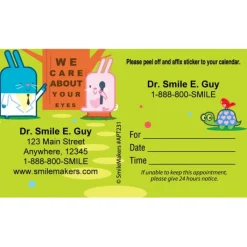 Appointment Cards<SmileMakers Custom Eye Care About You Bunny Appointment Cards - Appointment Cards from