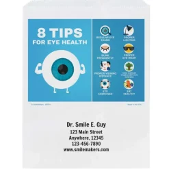 Take Home Bags | Take Home Bags<SmileMakers Custom Eye Health Tips Paper Bags - Take Home Bags from