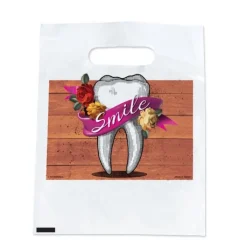 Take Home Bags | Take Home Bags<SmileMakers Custom Floral Tooth Bags - Take Home Bags from