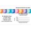 Appointment Cards<SmileMakers Custom Folded Rainbow Teeth Appointment Cards - Appointment Cards from