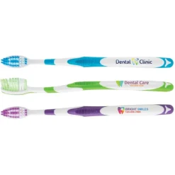 Toothbrushes | Dental Practice Essentials<SmileCare Custom Full Color ™ Adult Ridgeline Toothbrushes - Toothbrushes from SmileMakers
