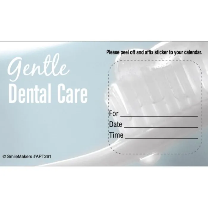 Appointment Cards<SmileMakers Custom Gentle Dental Toothbrush Sticker Appointment Cards - Appointment Cards from