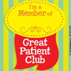 Patient Stickers | Dental Stickers<SmileMakers Custom Great Patient Club Stickers - Custom Stickers from