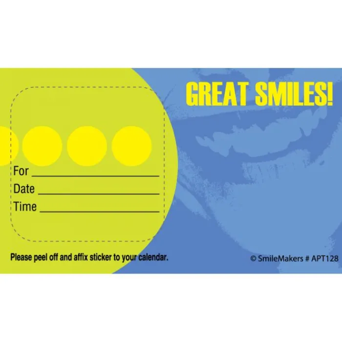 Appointment Cards<SmileMakers Custom Great Smiles Appointment Cards - Appointment Cards from