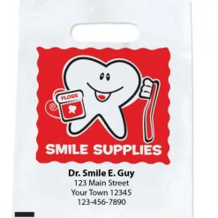Take Home Bags | Take Home Bags<SmileMakers Custom Happy Tooth Smile Supply Bags - Take Home Bags from