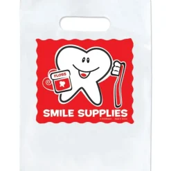 Take Home Bags | Take Home Bags<SmileMakers Custom Happy Tooth Smile Supply Bags - Take Home Bags from