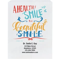 Take Home Bags | Take Home Bags<SmileMakers Custom Healthy Smile Paper Bags - Take Home Bags from