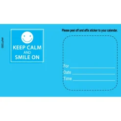 Appointment Cards<SmileMakers Custom Keep Calm and Smile Appointment Card - Appointment Cards from
