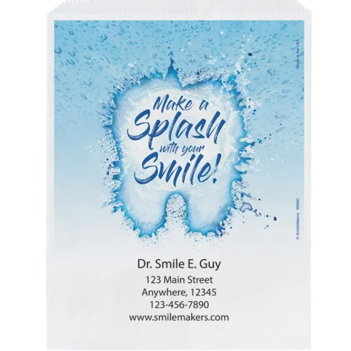 Take Home Bags | Take Home Bags<SmileMakers Custom Make a Splash Paper Bags - Take Home Bags from