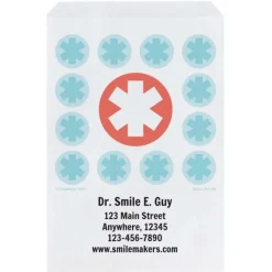 Take Home Bags | Take Home Bags<SmileMakers Custom Medical Star Paper Bags - Take Home Bags from