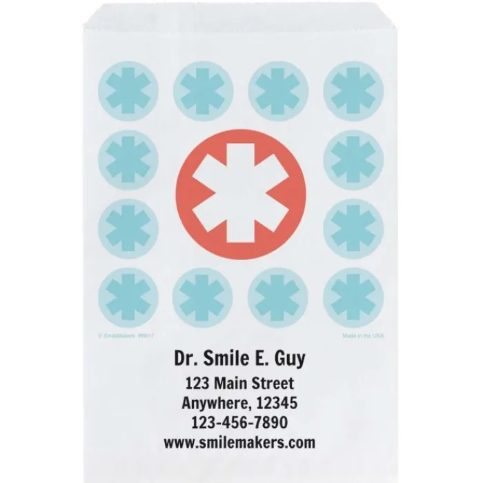 Take Home Bags | Take Home Bags<SmileMakers Custom Medical Star Paper Bags - Take Home Bags from