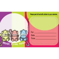 Appointment Cards<SmileMakers Custom Monkey Spotlight Sticker Appointment Cards - Appointment Cards from