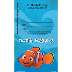 Appointment Cards<SmileMakers Custom Nemo Cute Dont Forget Appointment Cards - Appointment Cards from