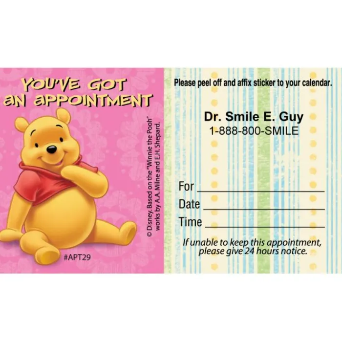 Appointment Cards<SmileMakers Custom Pooh You've Got an Appointment Cards - Appointment Cards from