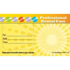 Appointment Cards<SmileMakers Custom Professional Care Appointment Cards - Appointment Cards from