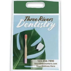 Take Home Bags | Take Home Bags<SmileMakers Custom 9" x 13" Full Color Oxo-Biodegradable Die Cut Bags - Take Home Bags from