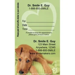 Appointment Cards<SmileMakers Custom Rachael Hale Green Pup Appointment Cards - Appointment Cards from