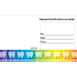 Appointment Cards<SmileMakers Custom Rainbow Teeth Appointment Cards - Appointment Cards from