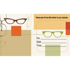 Appointment Cards<SmileMakers Custom Scatter Glasses Appointment Cards - Appointment Cards from