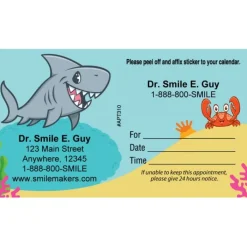 Appointment Cards<SmileMakers Custom Sea Life Pals Sticker Appointment Cards - Appointment Cards from