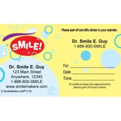 Appointment Cards<SmileMakers Custom Smile Bubbles Appointment Cards - Appointment Cards from