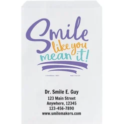 Take Home Bags | Take Home Bags<SmileMakers Custom Smile Like You Mean It Paper Bags - Take Home Bags from