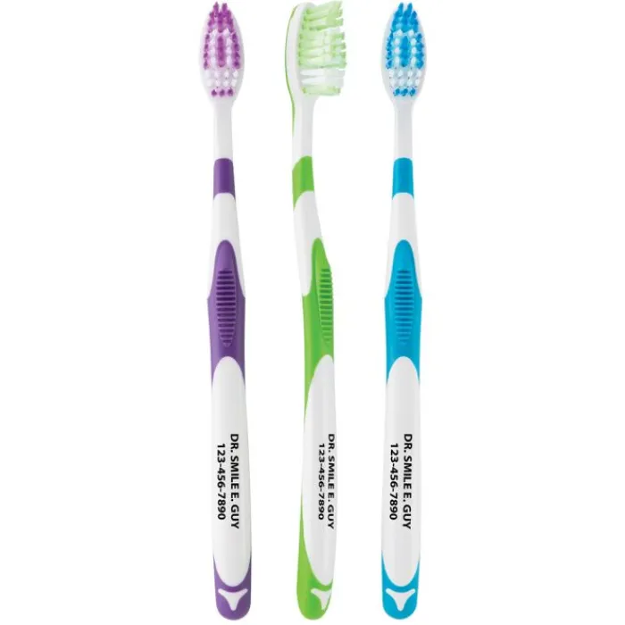 Toothbrushes | Dental Practice Essentials<SmileCare Custom ™ Adult Ridgeline Toothbrushes - Toothbrushes from SmileMakers