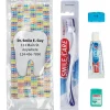 Ready-to-go Dental Kits | Dental Kits<SmileCare Custom ™ Adult Smile! Basic Zippered Bag Dental Kits - Dental Kits From SmileMakers