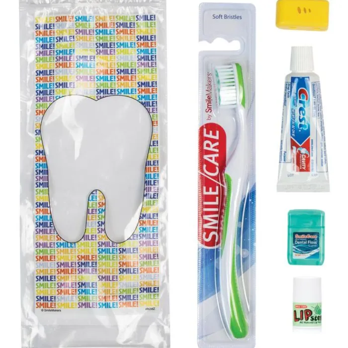 Ready-to-go Dental Kits | Medical Practice Essentials<SmileCare Custom ™ Adult Smile! Preference Zippered Bag Dental Kits - Dental Kits From SmileMakers