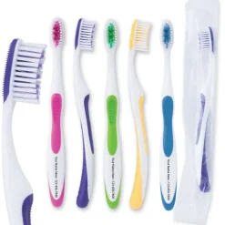 Toothbrushes | Dental Practice Essentials<SmileCare Custom ™ Adult Super Grip Toothbrushes - Case - Toothbrushes from SmileMakers