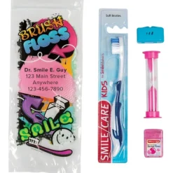 Dental Kits | Dental Practice Essentials<SmileMakers Custom SmileCare™ Youth Graffiti Basic Zippered Bag Dental Kits - Dental Kits From