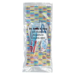 Ready-to-go Dental Kits | Dental Kits<SmileCare Custom ™ Youth Smile! Premium Zippered Bag Dental Kits - Dental Kits From SmileMakers