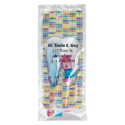 Ready-to-go Dental Kits | Dental Kits<SmileCare Custom ™ Youth Smile! Basic Zippered Bag Dental Kits - Dental Kits From SmileMakers