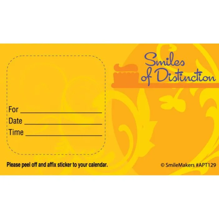 Appointment Cards<SmileMakers Custom Smiles of Distinction Appointment Cards - Appointment Cards from