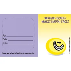Appointment Cards<SmileMakers Custom Smiley Guy Braces Appointment Cards - Appointment Cards from