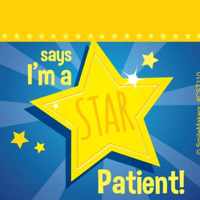 Patient Stickers | Dental Stickers<SmileMakers Custom Star Patient Stickers - Custom Stickers from