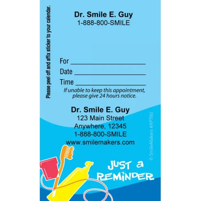 Appointment Cards<SmileMakers Custom Tooth Tools Appointment Cards - Appointment Cards from